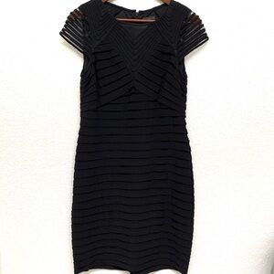 Adrianna Papell - Black Cap Sleeve Dress